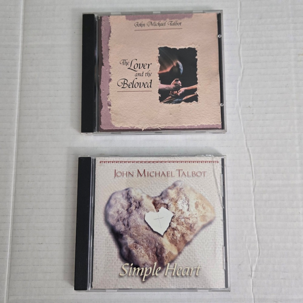 John Michael Talbot CD Lot 2 Simple Heart‎ The Lover and the Beloved Folk
